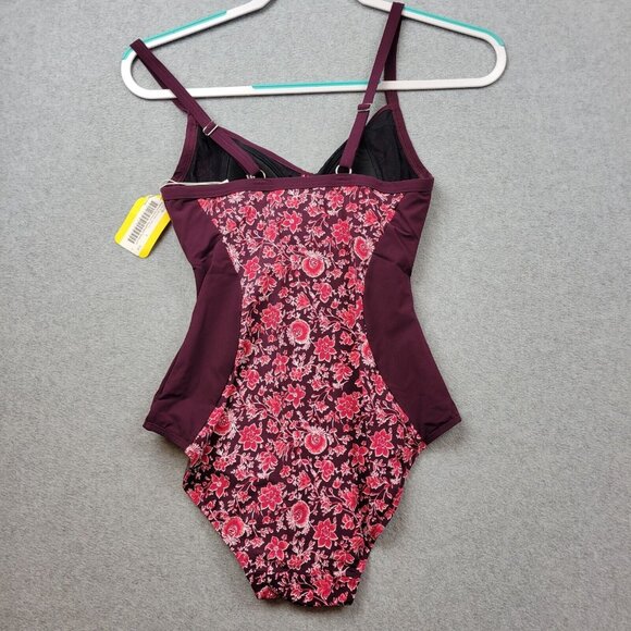 LL Bean Swimsuit Womens 4 Seashore Sweetheart Tanksuit One Piece - Picture 6 of 13